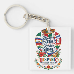 Monat der hispanischen Kultur an der Küste Schlüsselanhänger