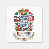Monat der hispanischen Kultur an der Küste Serviette (Vorderseite)
