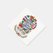 Monat der hispanischen Kultur an der Küste Serviette (Ecke)