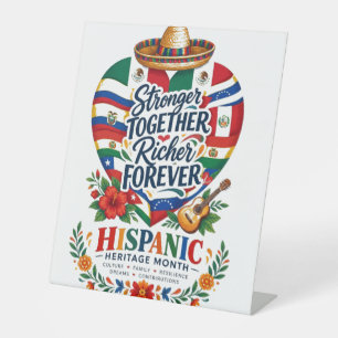 Monat der hispanischen Kultur an der Küste Sockelschild