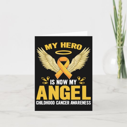Monat der Kindheit Krebs-Bewusstsein mein Held ist Karte (Vorderseite)