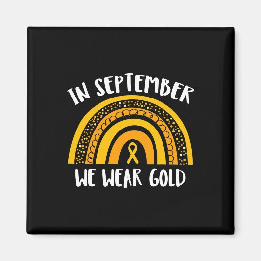 Monat der Kindheit Krebs Bewusstsein Monat im Sept Magnet (Vorne)