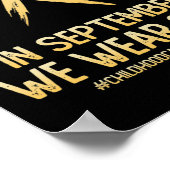 Monat der Kindheit Krebs Bewusstsein Monat im Sept Poster (Ecke)