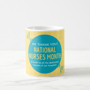 Monat der Krankenversicherung Kaffeetasse