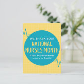 Monat der Krankenversicherung Postkarte (Stehend Vorderseite)