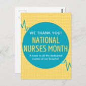 Monat der Krankenversicherung Postkarte (Vorne/Hinten)