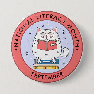 Monat der nationalen Alphabetisierung, Katze lesen Button
