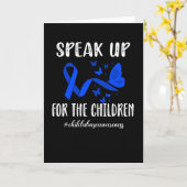 Monat der Prävention von Kindesmissbrauch Karte (Gelbe Blume)