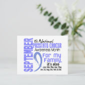 Monat der Prostatakrebs-Bewusstseinsbildung für me Postkarte (Stehend Vorderseite)