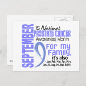Monat der Prostatakrebs-Bewusstseinsbildung für me Postkarte (Vorne/Hinten)