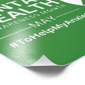 Monat der psychischen Gesundheit 2023 | Angst Fotodruck (Ecke)