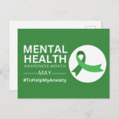 Monat der psychischen Gesundheit 2023 | Angst Postkarte (Vorne/Hinten)