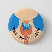 Monat der Schilddrüsenaufklärung Button (Vorderseite)