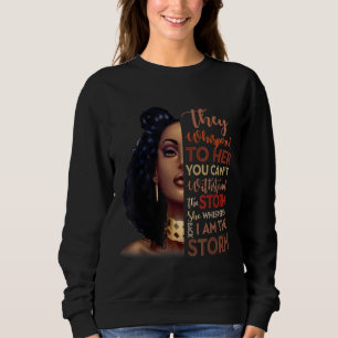 Monat der schwarzen Geschichte - Afrikanische Frau Sweatshirt