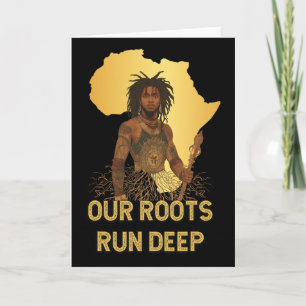 Monat der Schwarzen Geschichte Afrikanische Wurzel Karte
