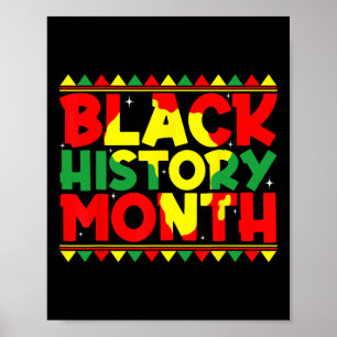Monat der schwarzen Geschichte Afrikanischer Ameri Poster