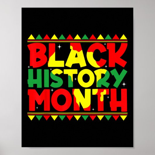 Monat der schwarzen Geschichte Afrikanischer Ameri Poster (Vorne)
