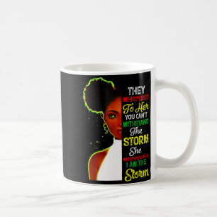 Monat der schwarzen Geschichte Afrikanisches Mädch Kaffeetasse