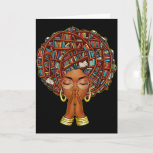 Monat der Schwarzen Geschichte Afro Buchliebhaber  Karte