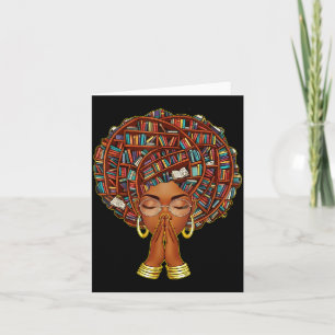 Monat der schwarzen Geschichte Afro Buchliebhaber Karte