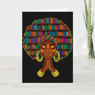 Monat der schwarzen Geschichte Afro Frauen Buchlie Karte
