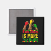 Monat der Schwarzen Geschichte Afro Schwarze Gesch Magnet (Vorderseite/Rückseite)