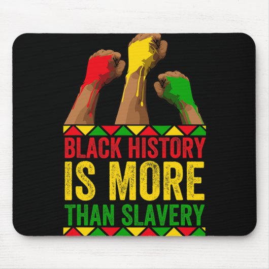 Monat der Schwarzen Geschichte Afro Schwarze Gesch Mousepad (Vorne)