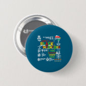 Monat der schwarzen Geschichte afroamerikanische F Button (Vorne & Hinten)