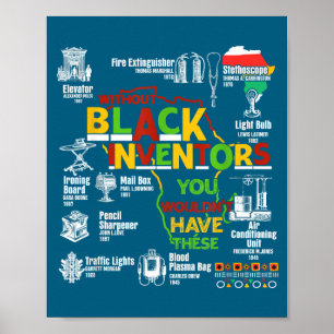 Monat der schwarzen Geschichte afroamerikanische F Poster