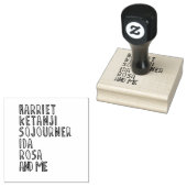 Monat der Schwarzen Geschichte, berühmte schwarze  Gummistempel (Stempel)