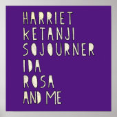 Monat der Schwarzen Geschichte, berühmte schwarze  Poster (Vorne)