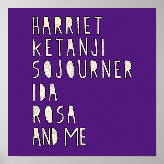 Monat der Schwarzen Geschichte, berühmte schwarze  Poster (Vorne)