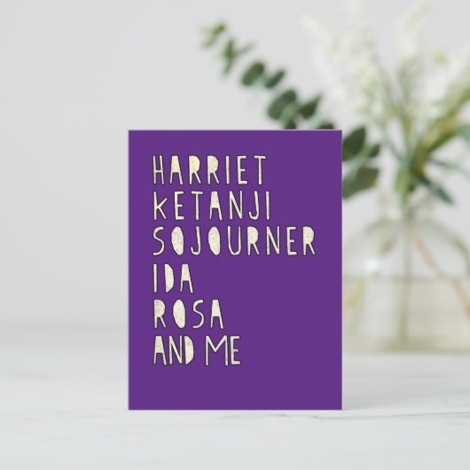 Monat der Schwarzen Geschichte, berühmte schwarze  Postkarte (Stehend Vorderseite)