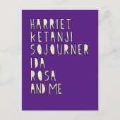 Monat der Schwarzen Geschichte, berühmte schwarze  Postkarte (Vorderseite)