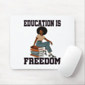 Monat der Schwarzen Geschichte Bildung Ist Freihei Mousepad (Mit Mouse)