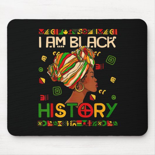 Monat der Schwarzen Geschichte Bin Schwarze Geschi Mousepad (Vorne)