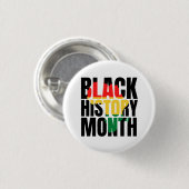 Monat der Schwarzen Geschichte Button (Vorne & Hinten)