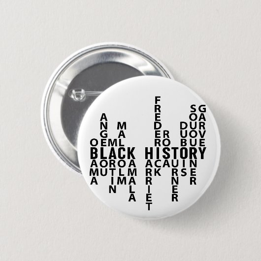 Monat der Schwarzen Geschichte Button (Vorne & Hinten)