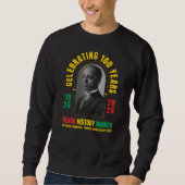 Monat der schwarzen Geschichte Centennial 100 Jahr Sweatshirt (Vorderseite)