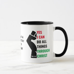 Monat der Schwarzen Geschichte Christlich JA ICH K Tasse