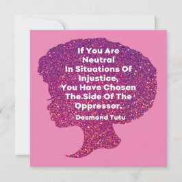 Monat der Schwarzen Geschichte - Desmond Tutu Einladung