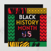 Monat der Schwarzen Geschichte Einladung (Vorne/Hinten)