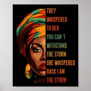 Monat der schwarzen Geschichte Erbe Kultur Afroame Poster