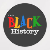 Monat der Schwarzen Geschichte Etiketten (Design 2)