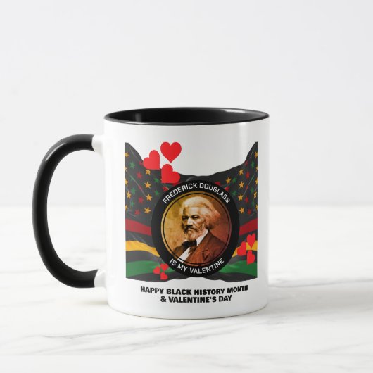 Monat der Schwarzen Geschichte FREDERICK DOUGLASS  Tasse (Links)