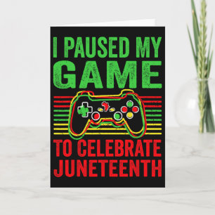 Monat der schwarzen Geschichte Gamer Afroamerikani Karte