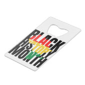 Monat der Schwarzen Geschichte Geldbeutel Flaschenöffner (Rückseite Schrägansicht)