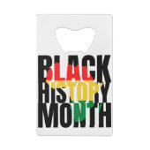 Monat der Schwarzen Geschichte Geldbeutel Flaschenöffner (Rückseite)