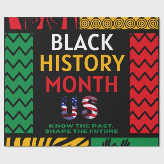 Monat der Schwarzen Geschichte Geschenkpapier (Flach)