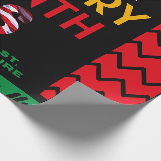 Monat der Schwarzen Geschichte Geschenkpapier (Ecke)